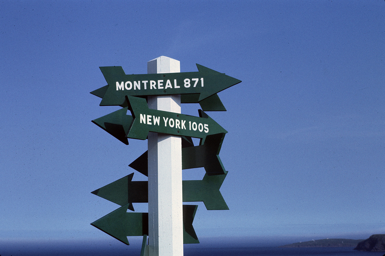 72-07-01, 134, Road Sign, St. John, New Foundland, Ca