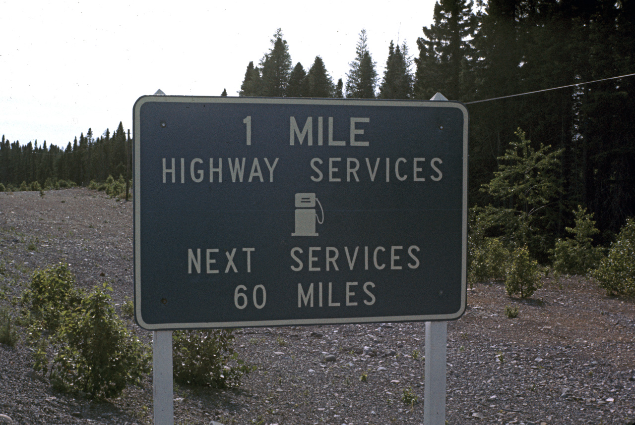 72-07-01, 157, Gas Sign alone Trans Candian High Way, NF, Ca