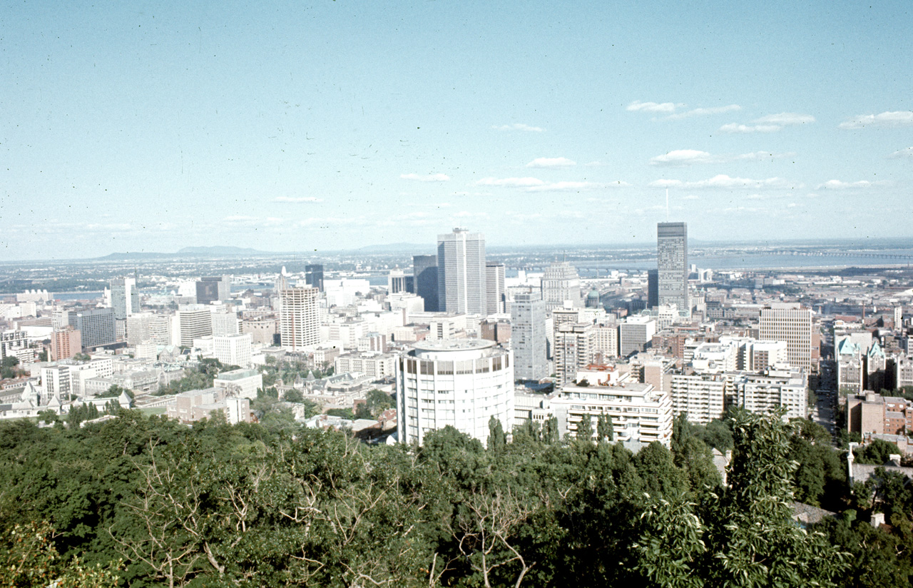 72-08-01, 104, Montreal City from Mt Royal, Quebec, Ca