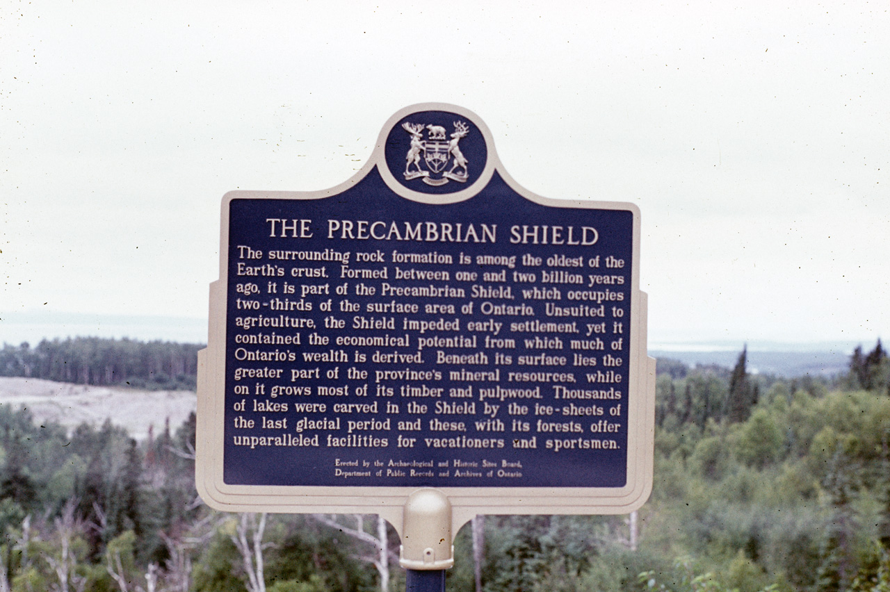 72-08-01, 151, Precambrian Shield Sign, Ontario, Ca