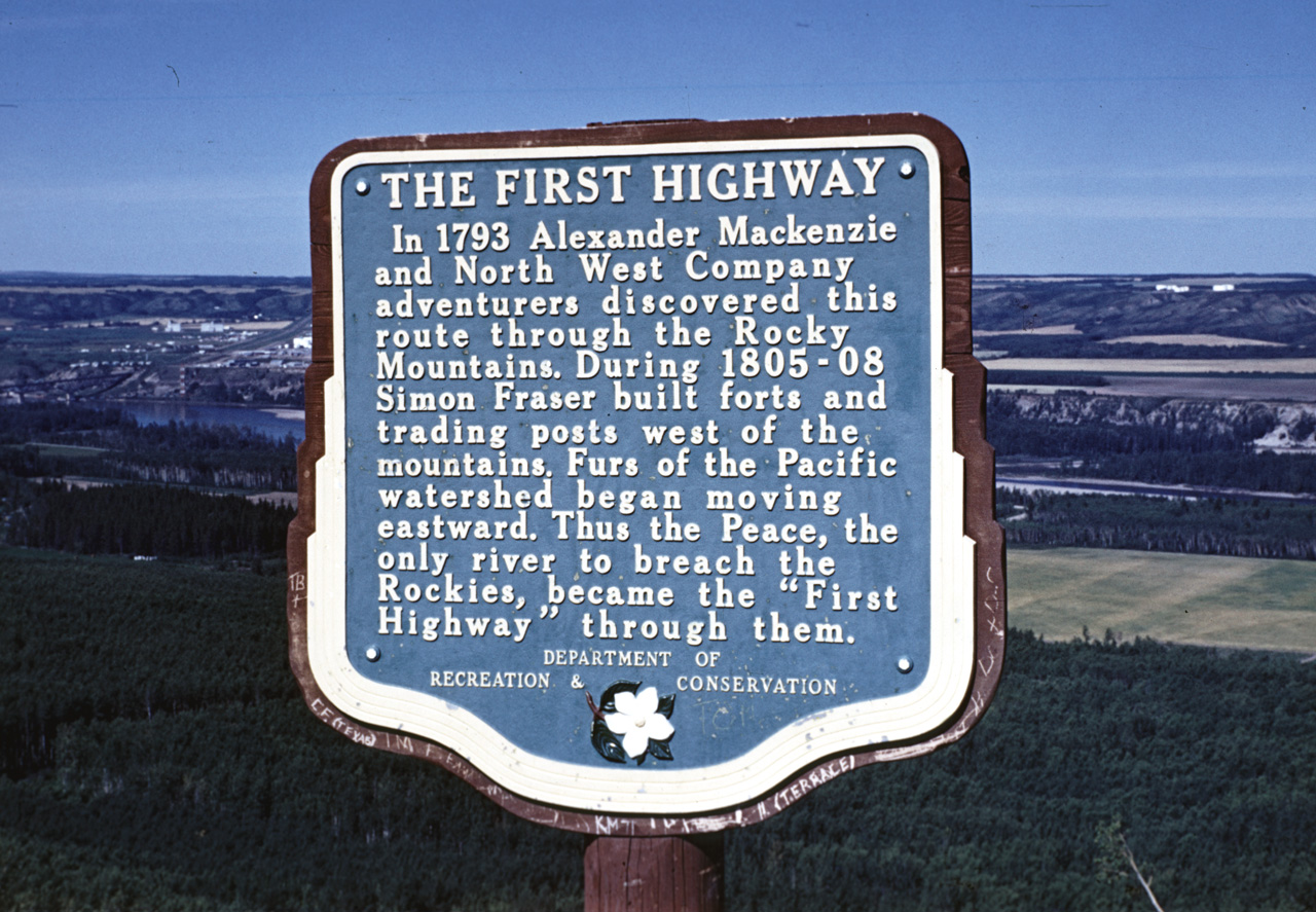 72-08-01, 177, First Hwy Sign, Peace River, British Columbia