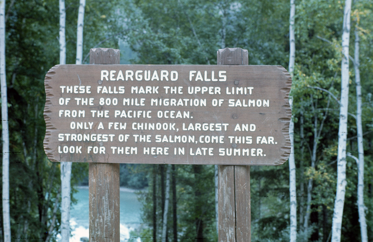 72-09-09, 135, Rearguard Falls Sign, British Columbia, Ca