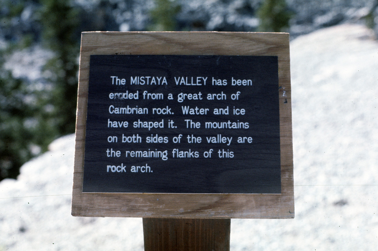 72-09-09, 177, Banff Park, Mistaya Valley Sign, Alberta, Ca