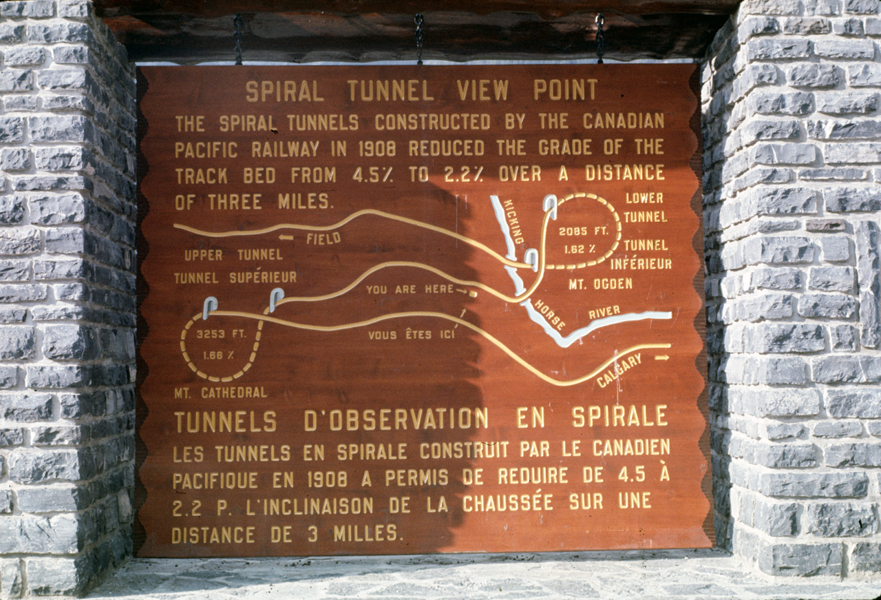 72-09-15, 223, Yoho Park, Spiral Tunnel Sign, BC, Ca