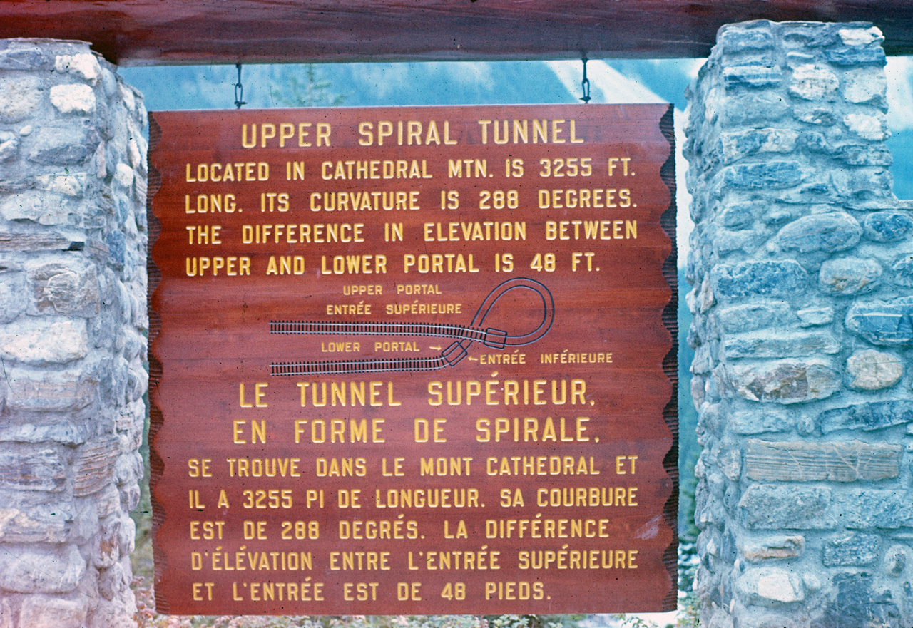 72-09-15, 259, Yoho Park, Upper Spiral Tunnel Sign, BC, Ca