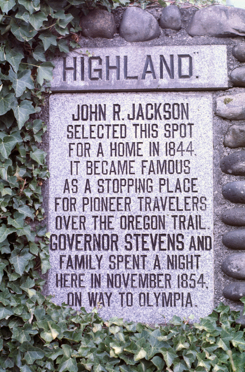 72-09-25, 347, John R Jackson's Log Cabin Sign, Washington