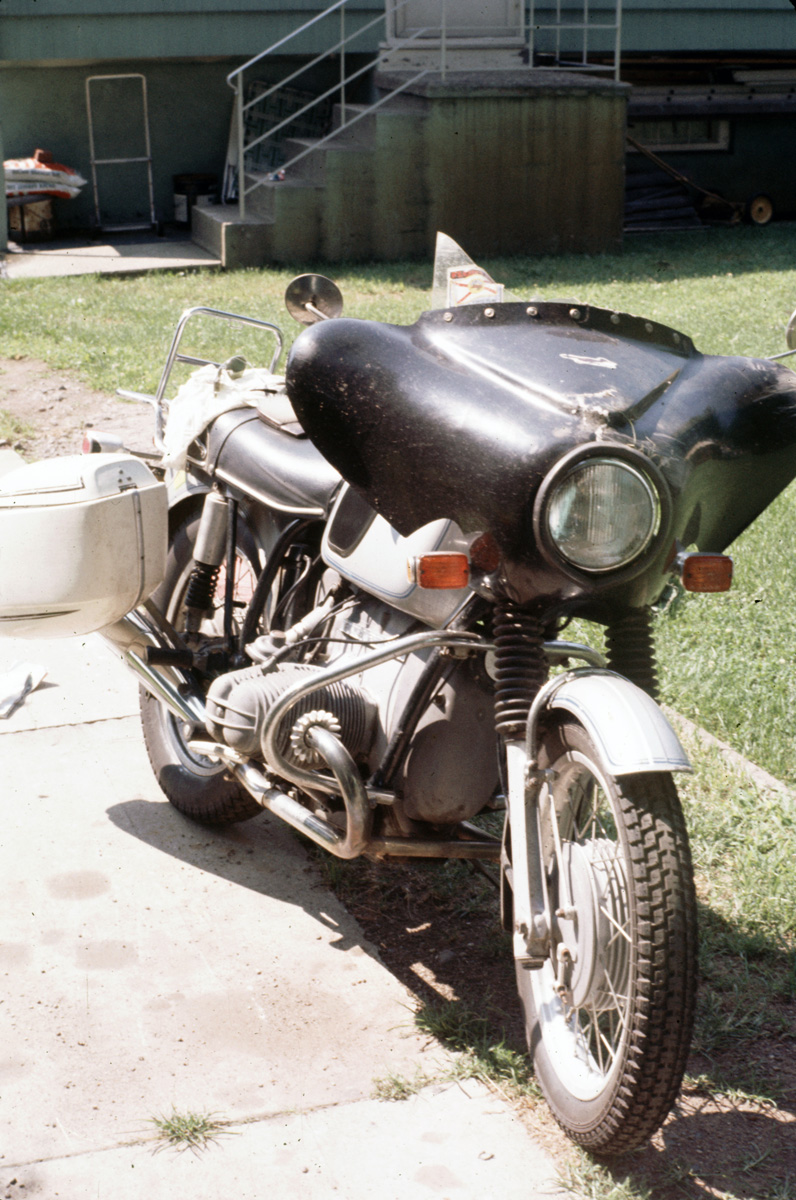 73-08-15, 001, BMW 1970 R75-5, After Crash at Gettysberg