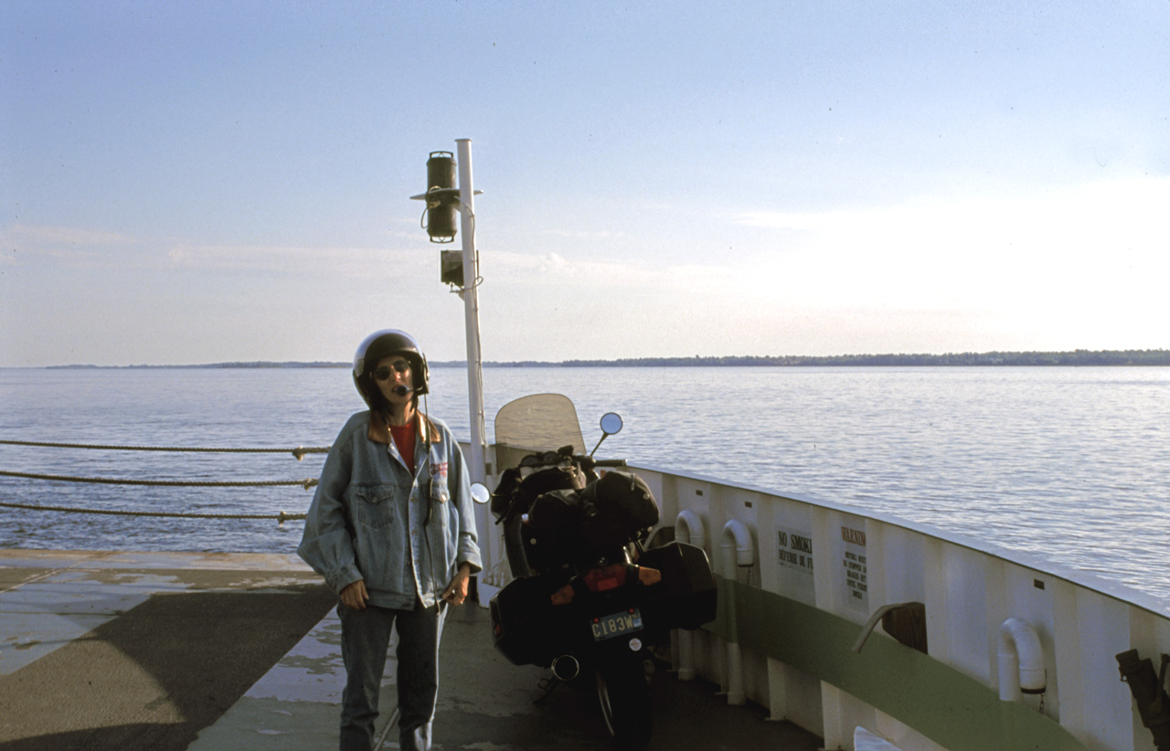 01-08-19, 013, Linda, Ferry across Lake Champlain, NY