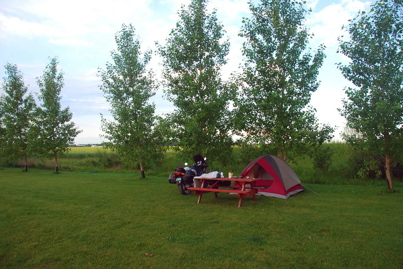 2008-07-16, 067, Campsite, Steinbach, Manitoba